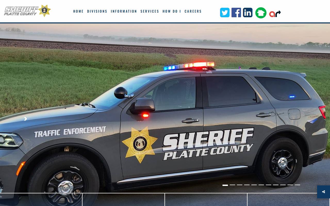 Platte County Sheriff office website for recent bookings